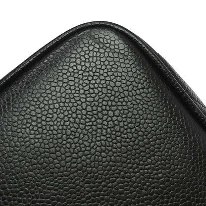 Chanel Medallion Tote Quilted Caviar, Black, Leather, Tote Bag