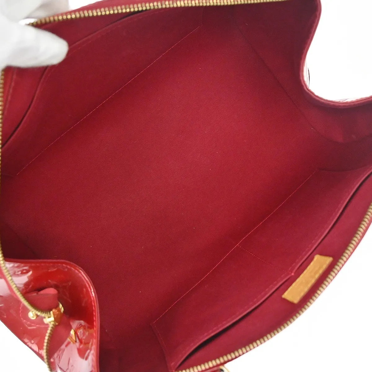 Louis Vuitton Sherwood Monogram, Red, Patent Leather, Handbag