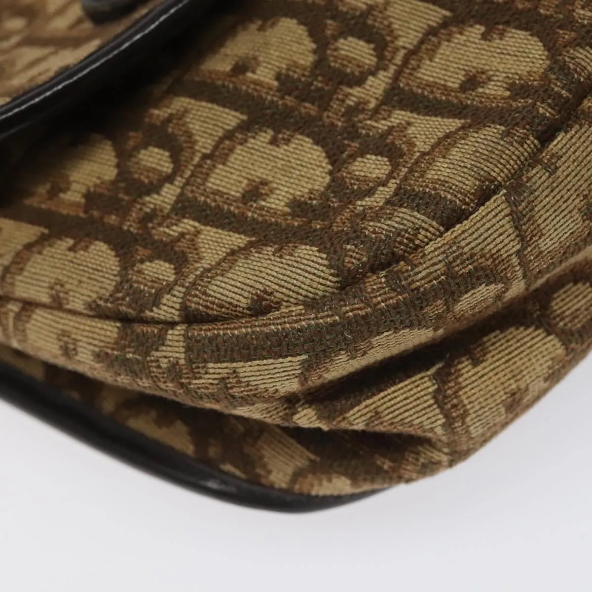 Christian Dior Vintage Trotter Canvas, Brown, Canvas, Shoulder Bag