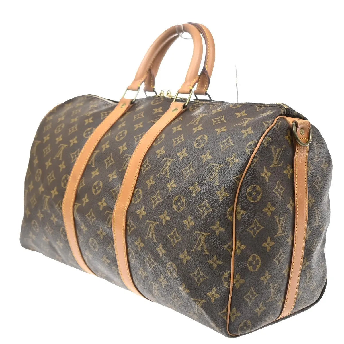 Louis Vuitton Keepall Bandoulière Monogram, Brown, Canvas, Travel Bag