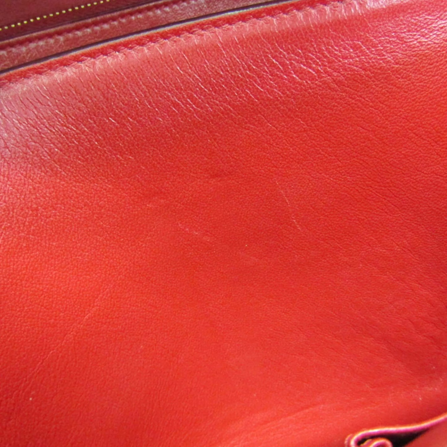 Celine Classic Box Smooth Leather, Red, Calfskin, Handbag