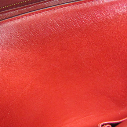 Celine Classic Box Smooth Leather, Red, Calfskin, Handbag