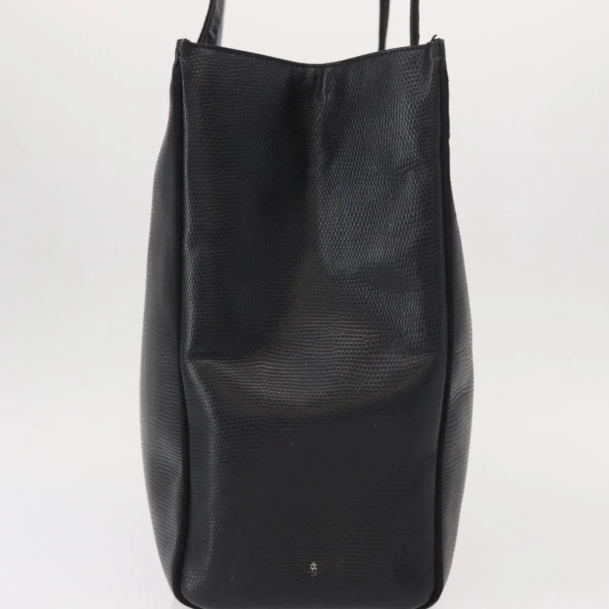 Salvatore Ferragamo Vintage Vara Bow Tote Lizard Embossed Leather, Black, Leather, Tote Bag
