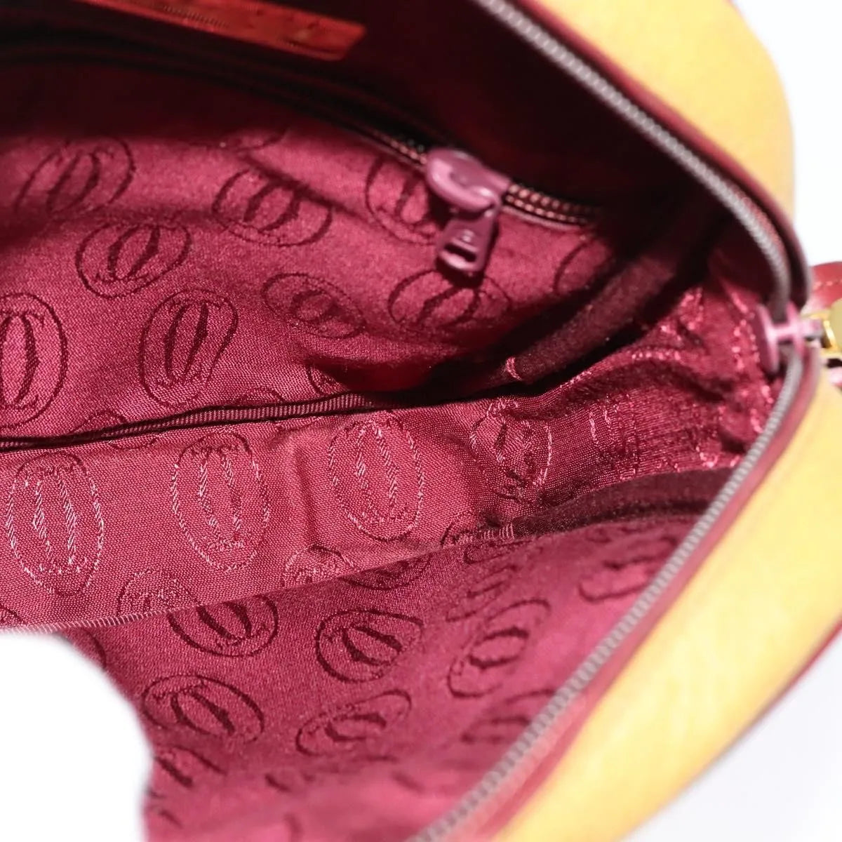 cartier Tasseled Must de Cartier Leather, Beige, Leather, Shoulder Bag