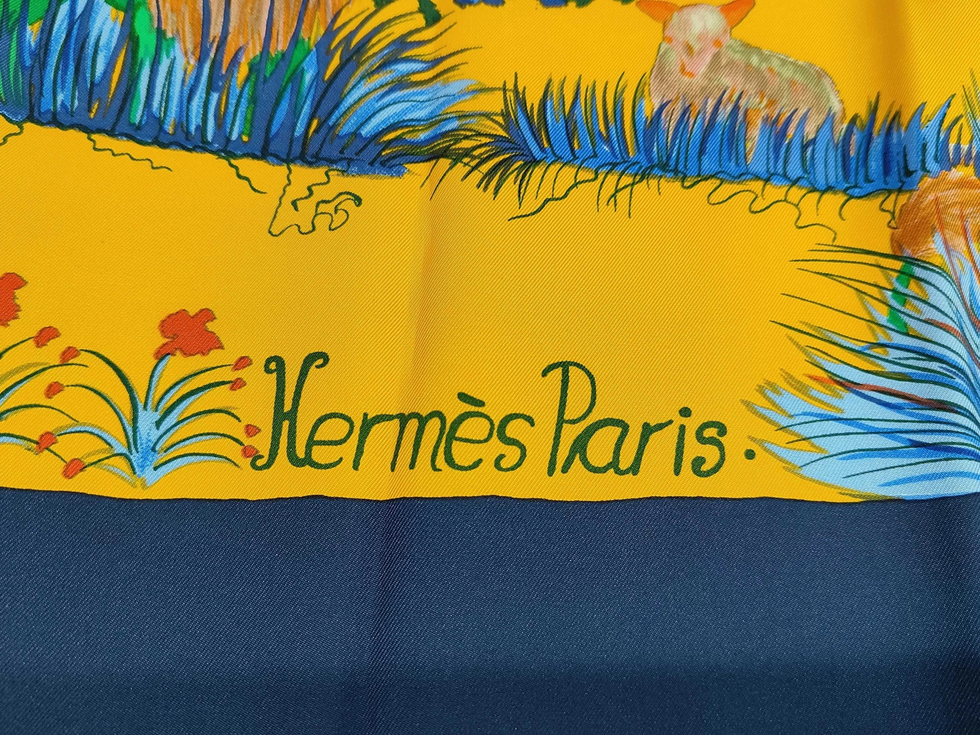 Hermes Carré 90 Silk multicolor, Multicolour, Silk, Scarf