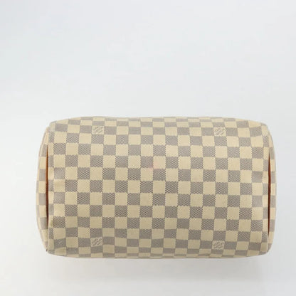 Louis Vuitton Speedy Damier, White, Canvas, Handbag