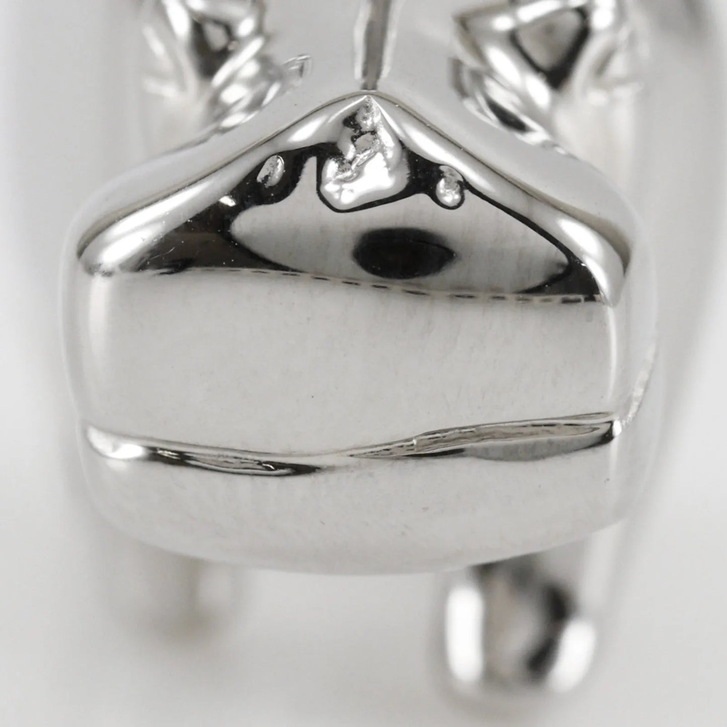 Hermes Cadena Metal, Silver, Metal, Charm
