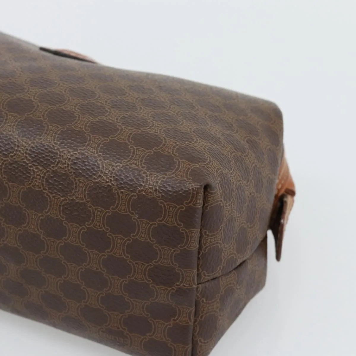 Celine C Macadam Canvas, Brown, Canvas, Clutch