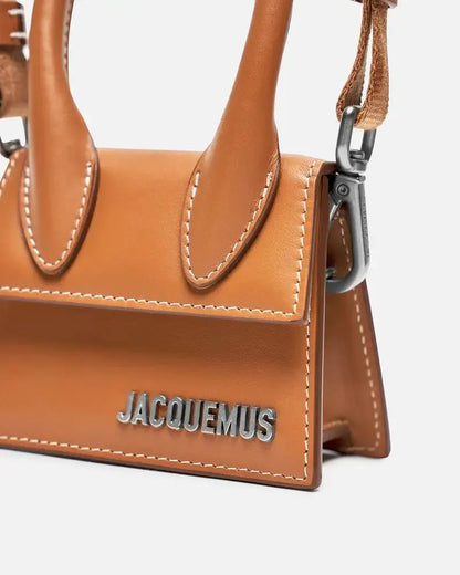 Jacquemus Le Chiquito Mini Leather, Brown, Leather, Handbag