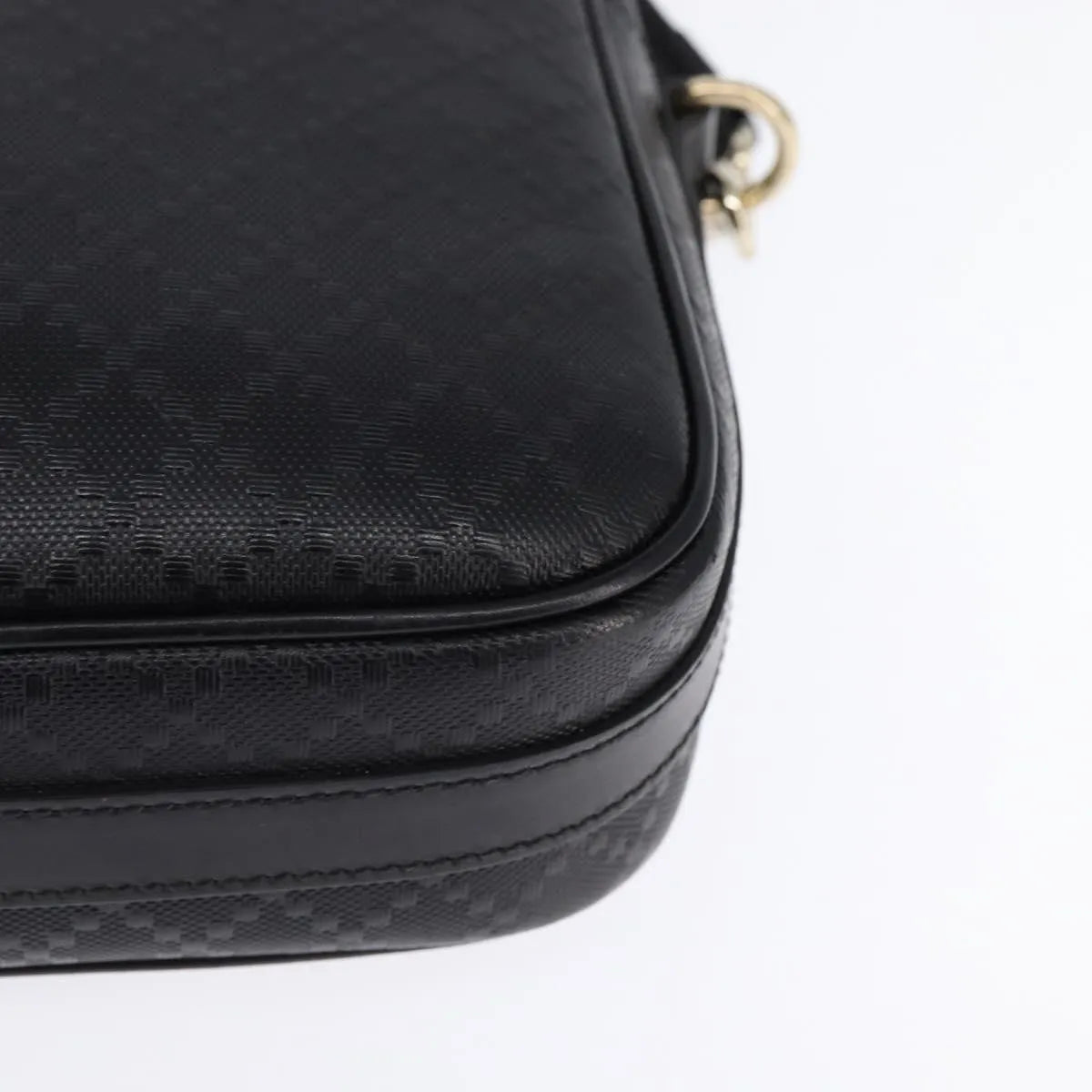 Gucci Bright Convertible Diamante Leather, Black, Leather, Briefcase