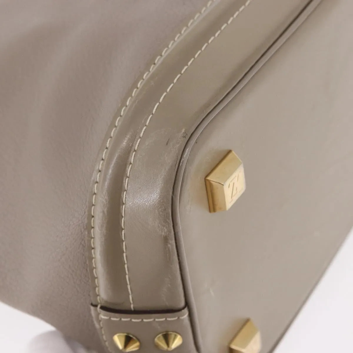 Louis Vuitton Suhali Lockit Leather, Gray, Leather, Handbag