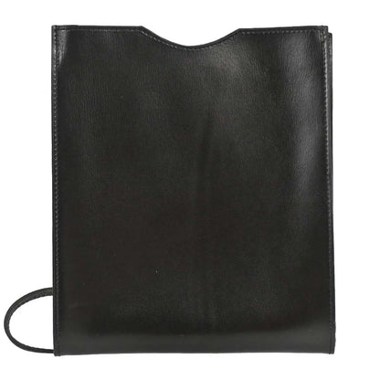 Hermes Onimaitou Pochette Box Calf, Black, Leather, Clutch