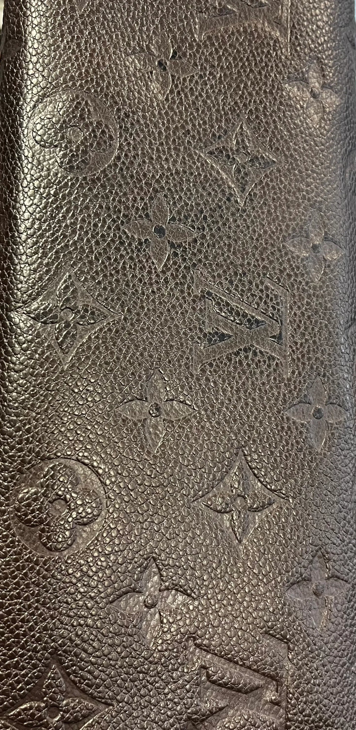 Louis Vuitton Sarah Wallet NM Monogram Empreinte Leather, Brown, Leather, Wallet