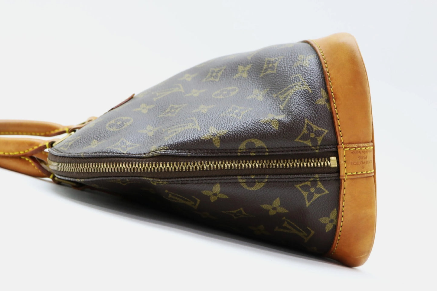 Louis Vuitton Vintage Alma Monogram Canvas, Brown, Canvas, Handbag