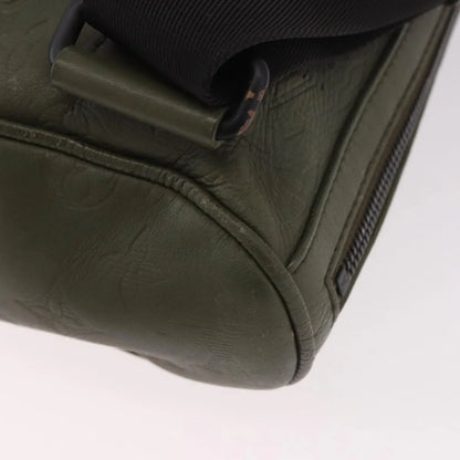 Louis Vuitton Chalk Sling Monogram Shadow Leather, Green, Canvas, Shoulder Bag
