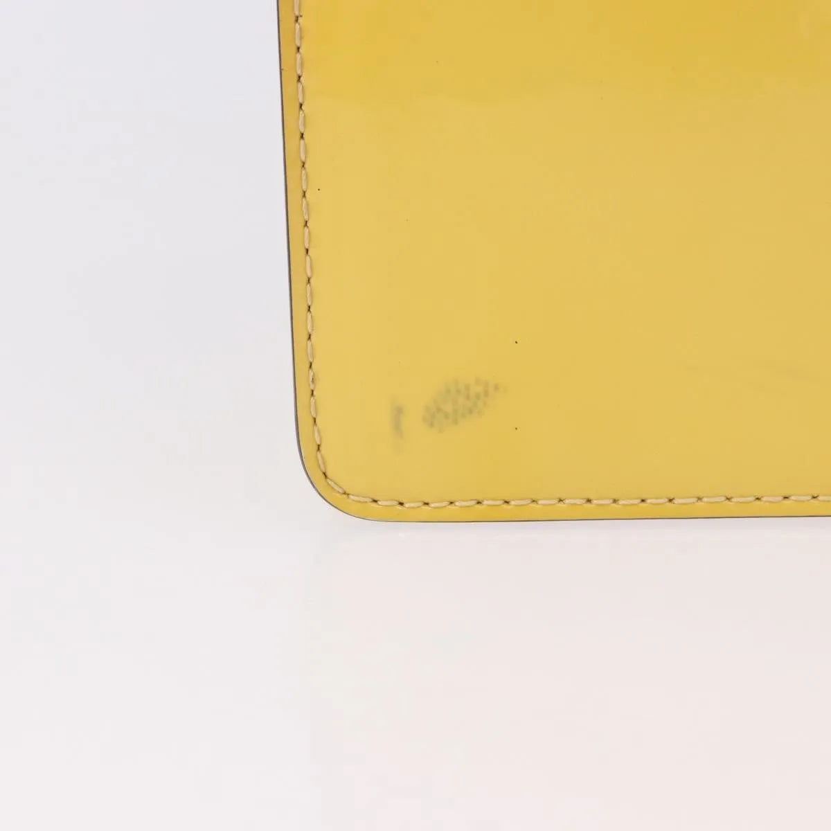 Louis Vuitton Monceau Vernis, Yellow, Patent Leather, Handbag