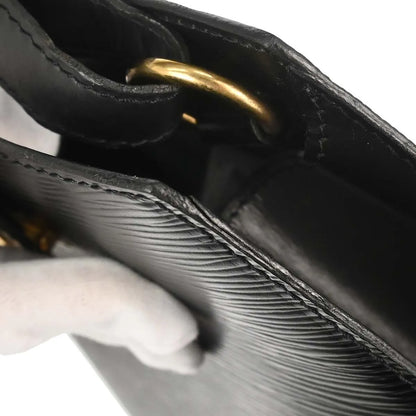 Louis Vuitton Cluny Leather, Black, Leather, Shoulder Bag