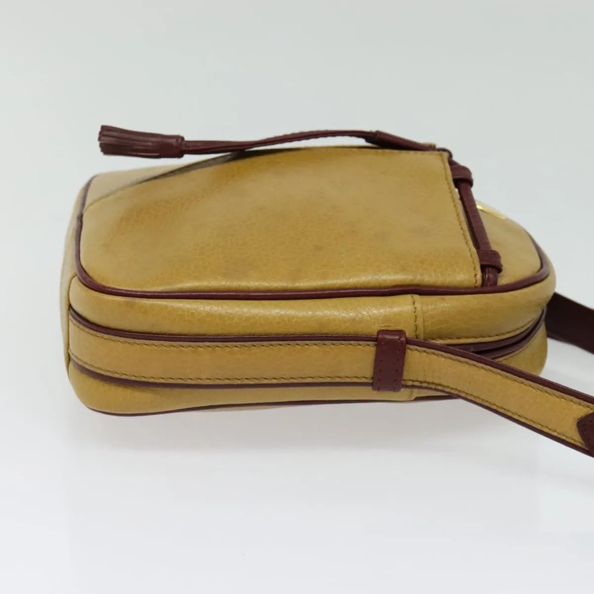 cartier Tasseled Must de Cartier Leather, Beige, Leather, Shoulder Bag