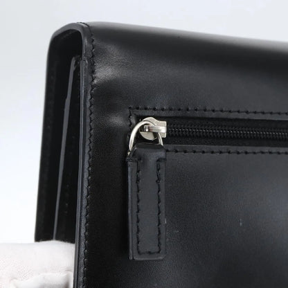 Versace Vintage Clutch Leather, Black, Leather, Clutch