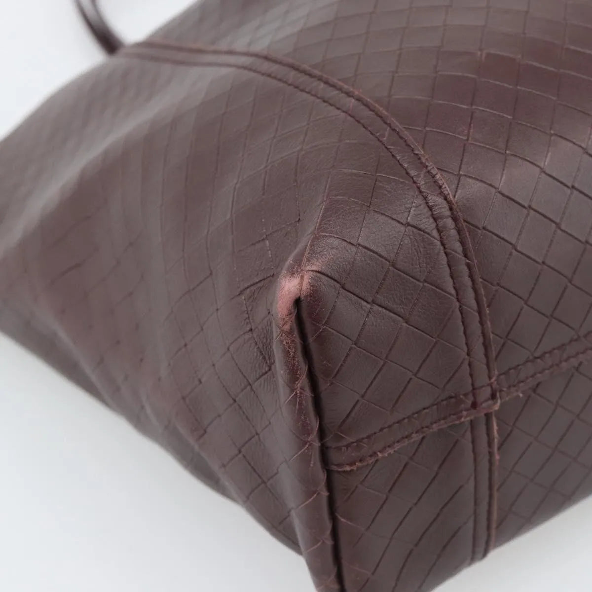 Bottega Veneta Intrecciomirage Tote Leather, Brown, Leather, Tote Bag