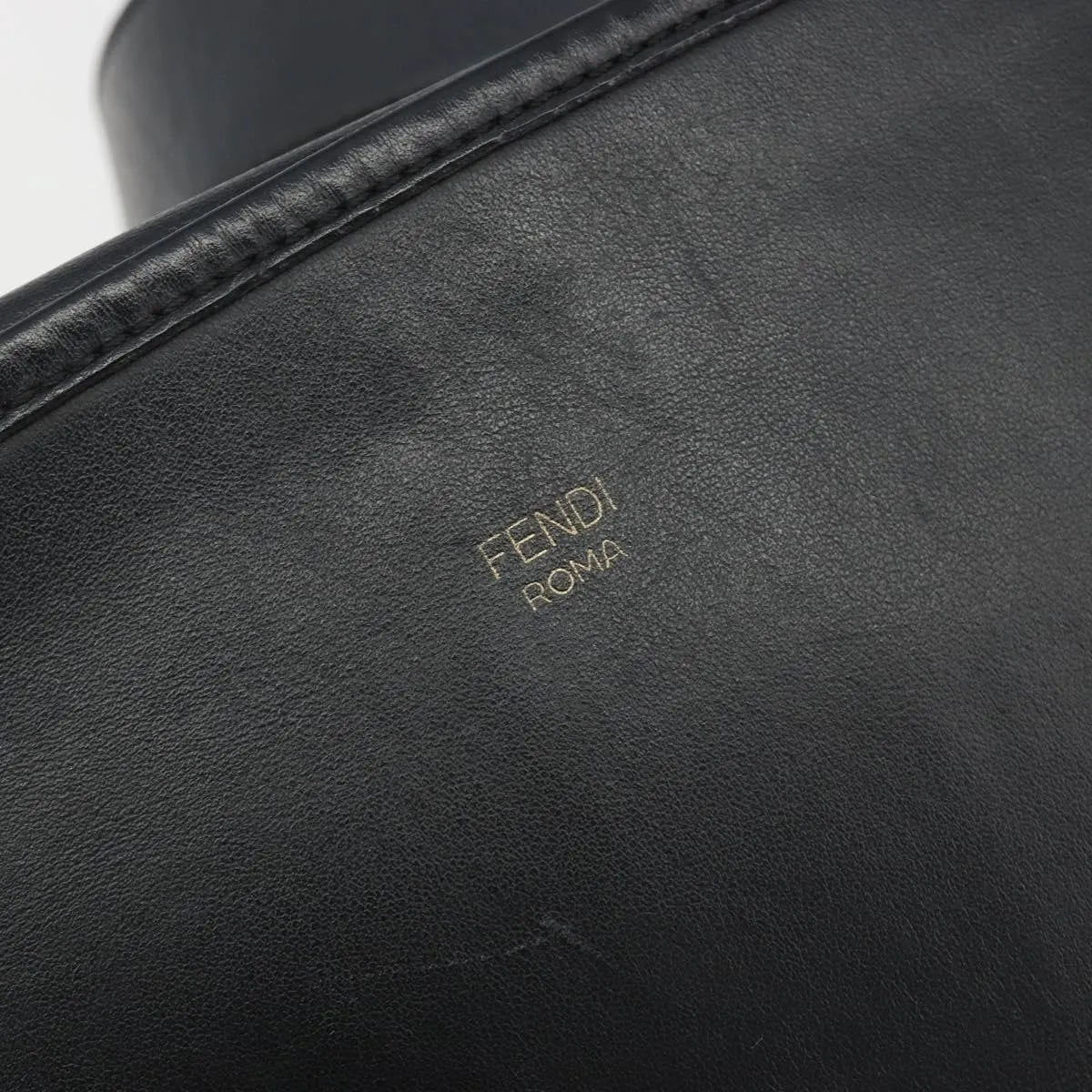 Fendi F is Fendi Camera Leather, Navy, Leather, Shoulder Bag
