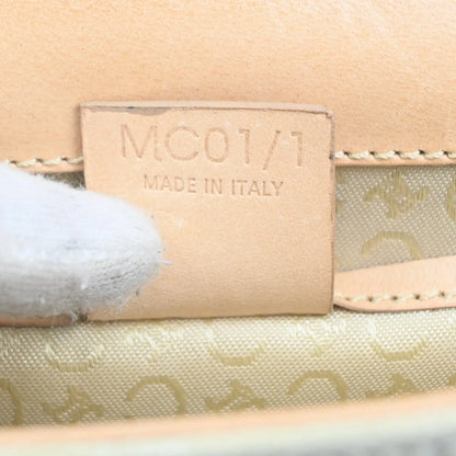 Celine C Macadam Shoulder Suede, Beige, Suede, Clutch
