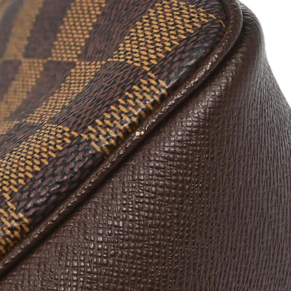 Louis Vuitton Trousse Make Up Damier, Brown, Canvas, Clutch