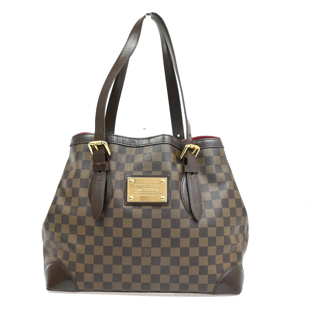 Louis Vuitton Hampstead Damier, Brown, Canvas, Tote Bag