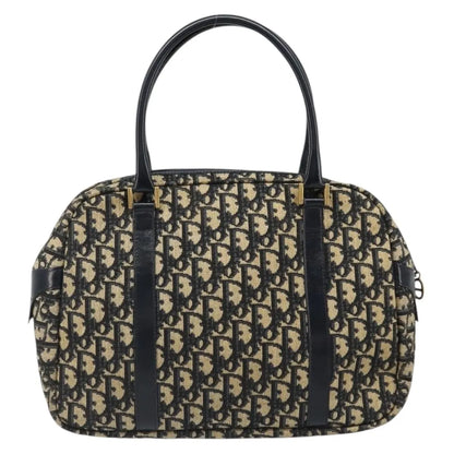 Christian Dior Vintage Trotter Boston Diorissimo Canvas, Navy, Canvas, Handbag