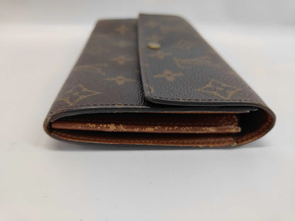 Louis Vuitton Emilie Monogram Canvas, Brown, Calfskin, Wallet