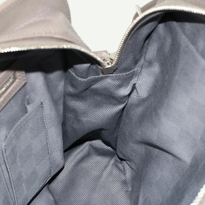 Louis Vuitton Naxos Leather, Gray, Leather, Shoulder Bag