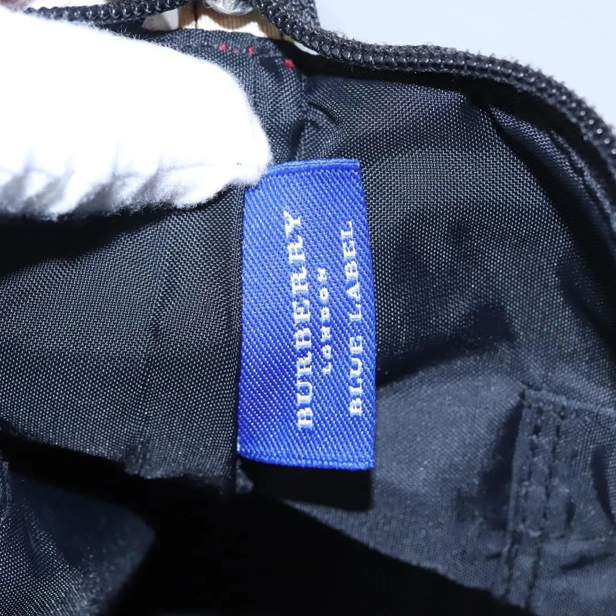 Burberry Nova Check Blue Label Nylon, Pink, Nylon, Shoulder Bag
