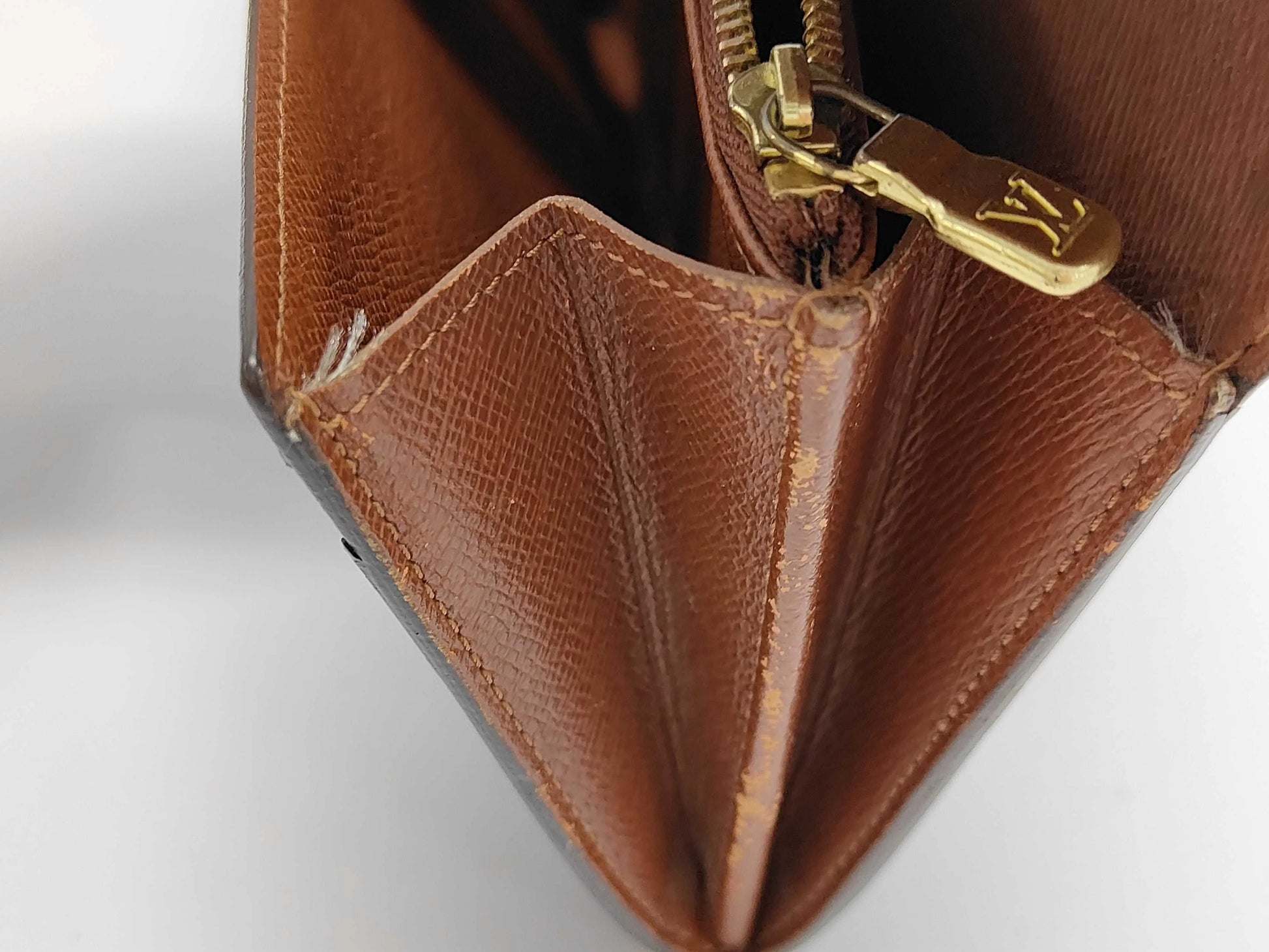 Louis Vuitton Emilie Monogram Canvas, Brown, Calfskin, Wallet