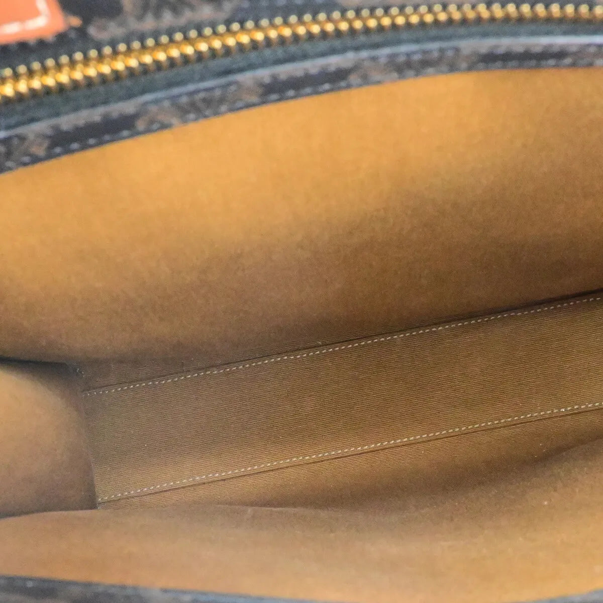 Celine Vertical Cabas Tote Triomphe Coated Canvas, Brown, Canvas, Tote Bag