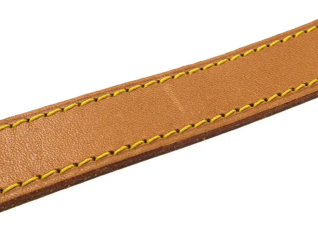 Louis Vuitton Gaston Strap Fabric, Brown, Leather, Straps