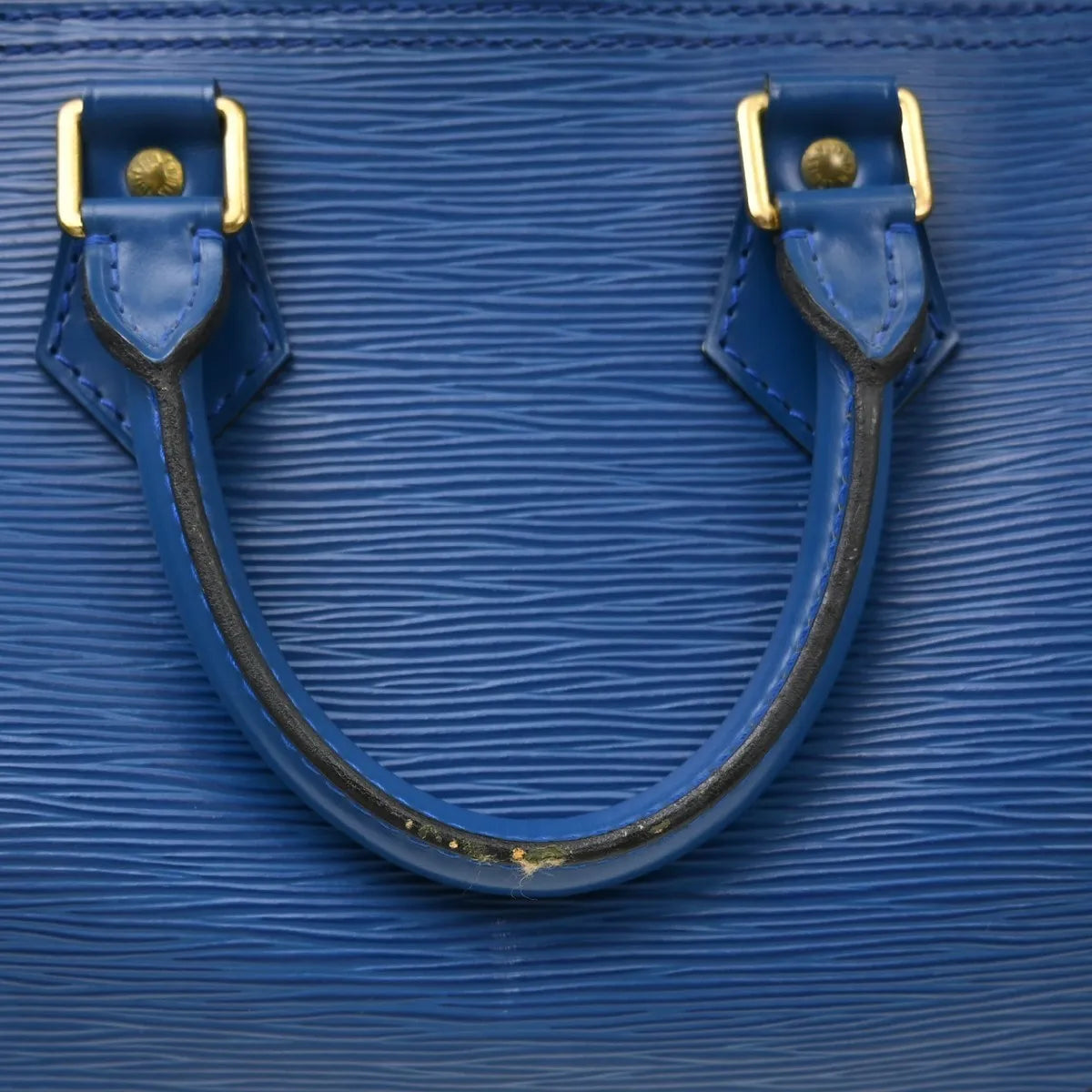 Louis Vuitton Speedy Epi Leather, Blue, Leather, Handbag