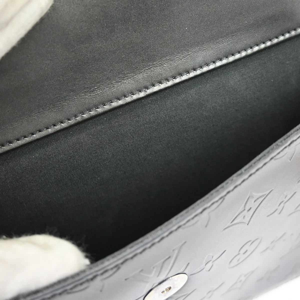 Louis Vuitton Mat Allston Monogram Vernis, Black, Leather, Shoulder Bag