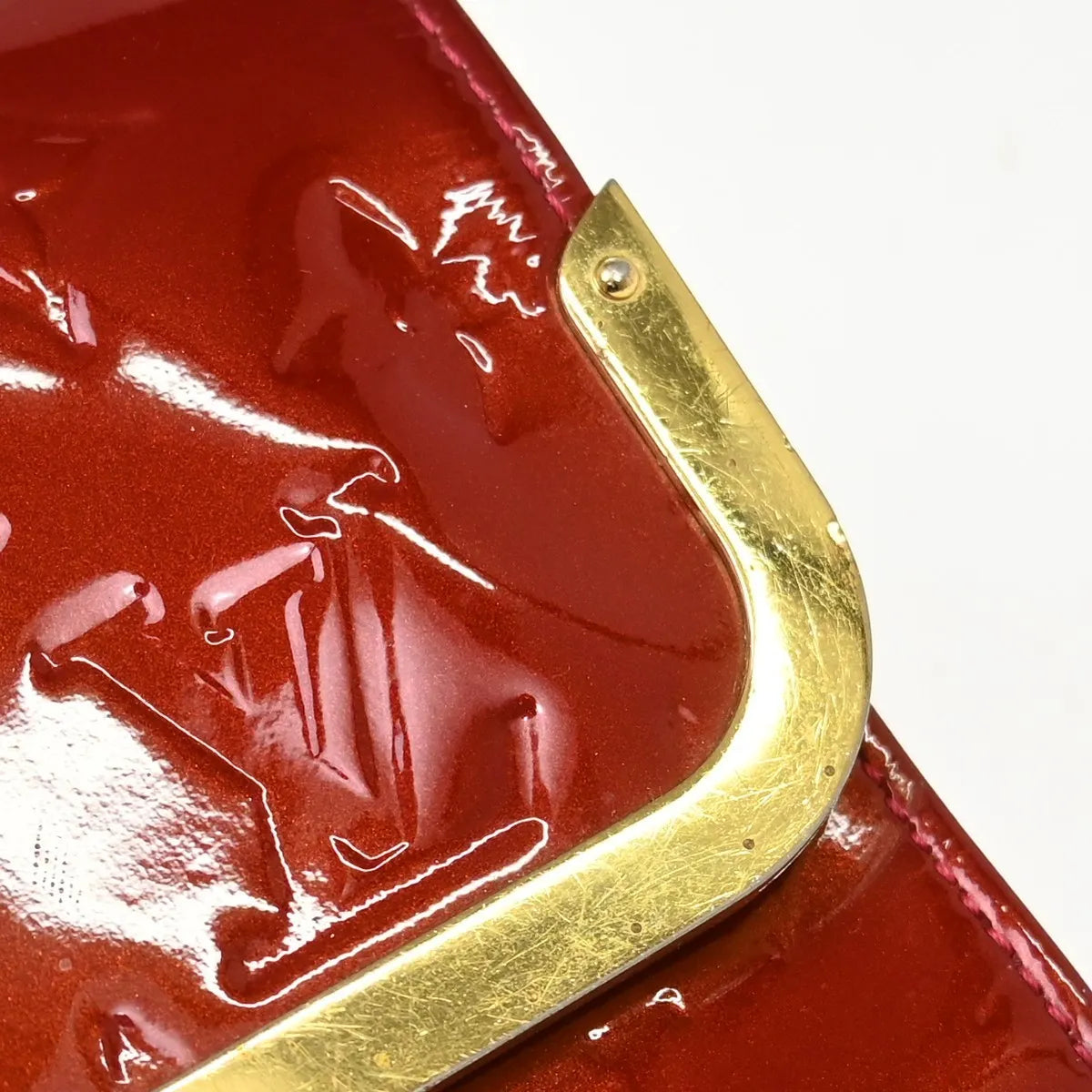 Louis Vuitton Rossmore Monogram Vernis, Red, Patent Leather, Shoulder Bag
