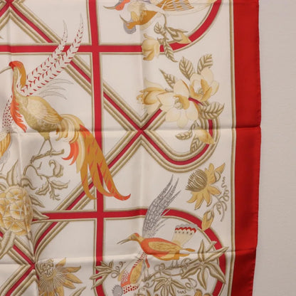 Hermes Carré 90 Silk multicolor, Red, Silk, Scarf