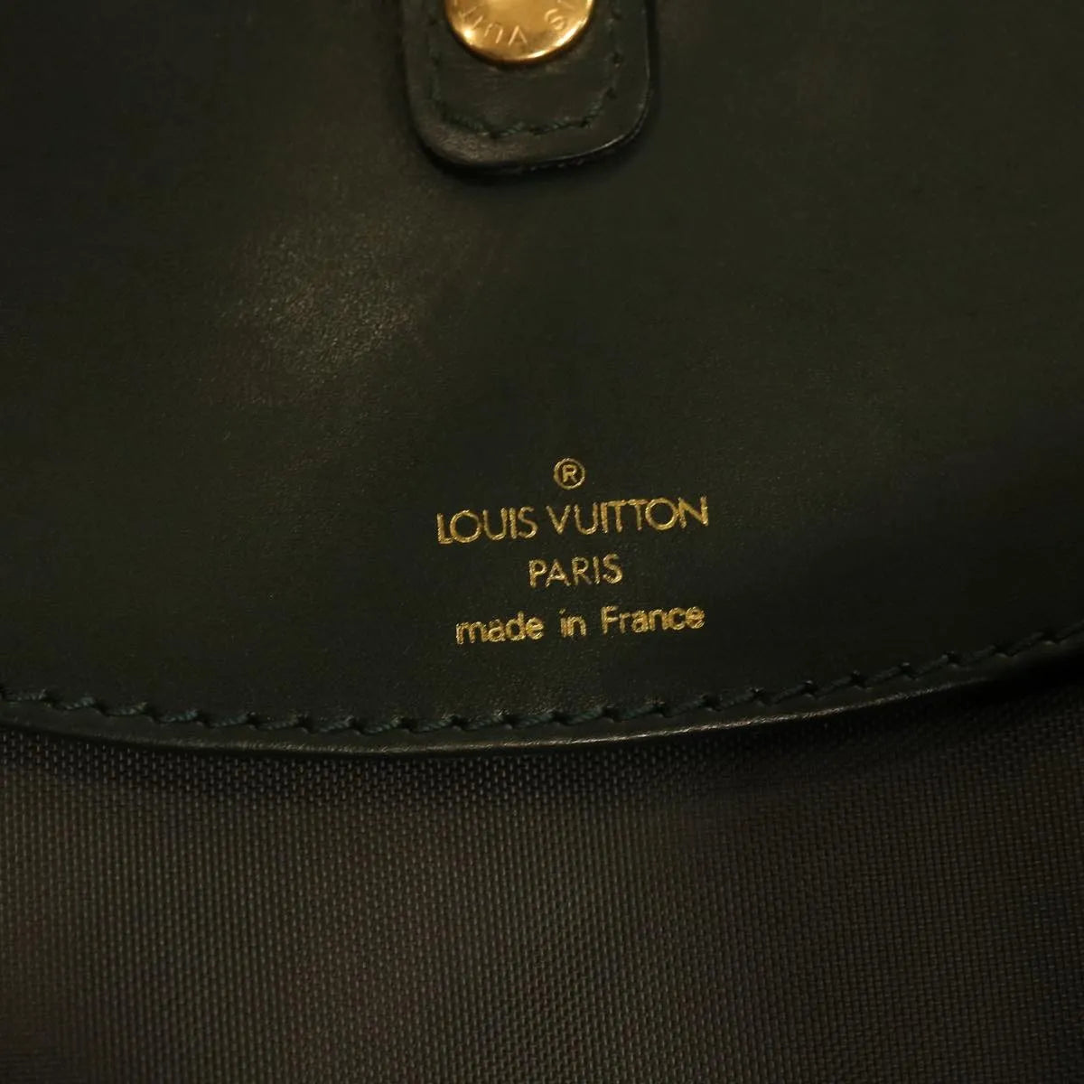 Louis Vuitton Vintage Garment Cover Monogram Canvas, Green, Leather, Travel Bag