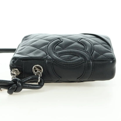 Chanel Cambon Crossbody Bag Quilted leather, Black, Leather, Shoulder Bag