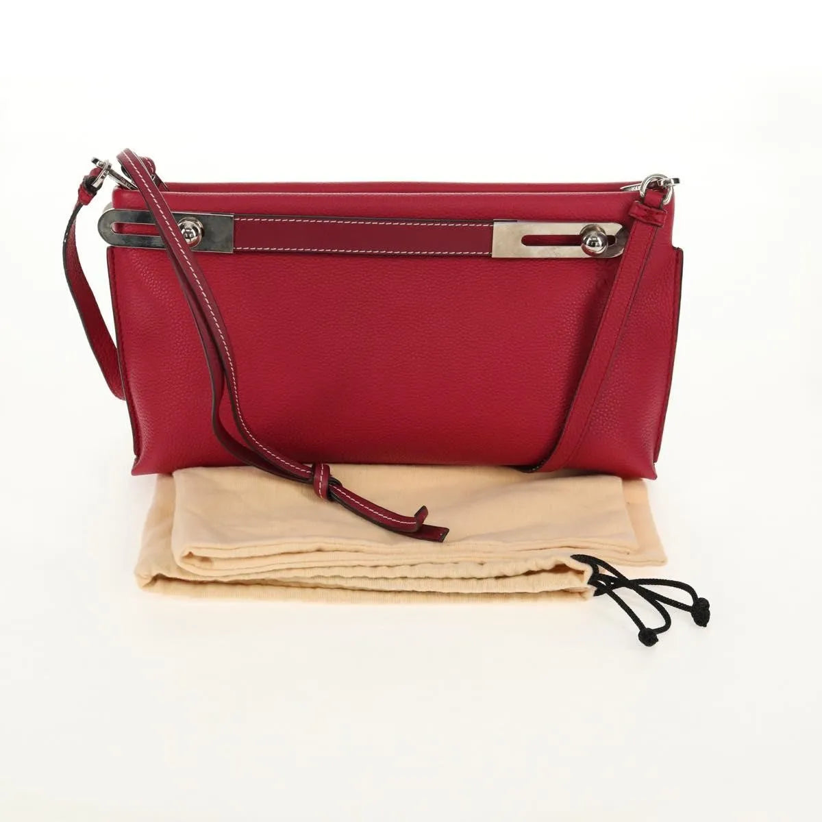 Loewe Missy Leather, Red, Leather, Shoulder Bag