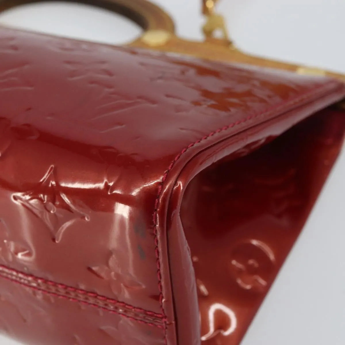 Louis Vuitton Roxbury Drive Monogram Vernis, Red, Patent Leather, Handbag