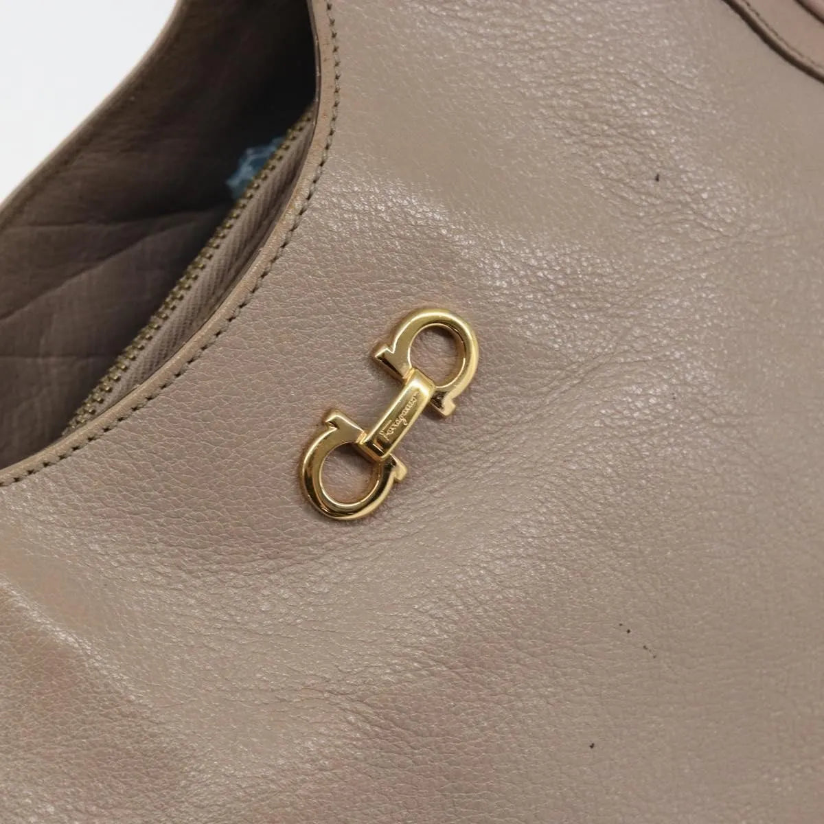 Salvatore Ferragamo Gancini Leather, Pink, Leather, Handbag