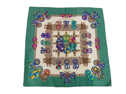 Hermes Carré 90 Silk multicolor, Multicolour, Silk, Scarf