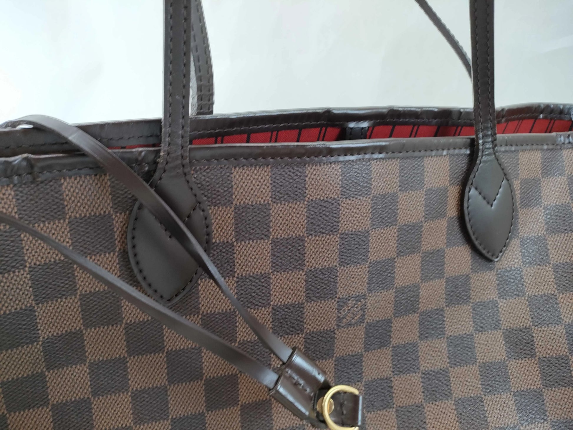 Louis Vuitton Neverfull Tote Damier, Brown, Canvas, Tote Bag