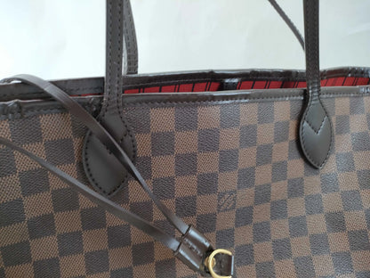 Louis Vuitton Neverfull Tote Damier, Brown, Canvas, Tote Bag