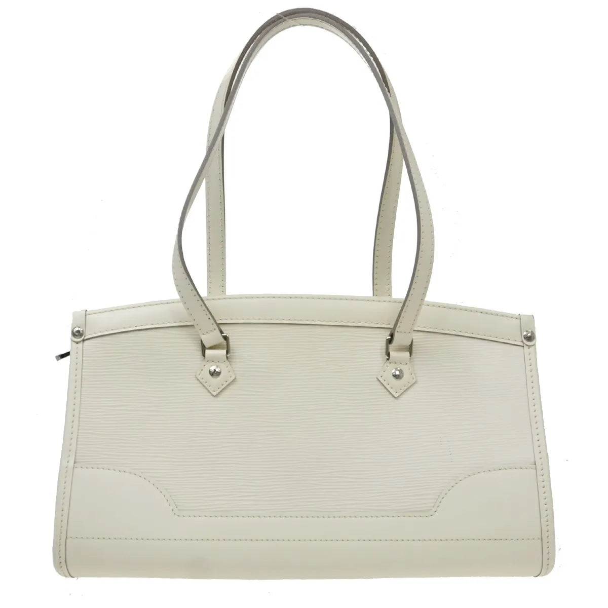 Louis Vuitton Madeleine Epi Leather, White, Leather, Shoulder Bag