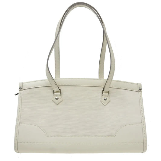 Louis Vuitton Madeleine Epi Leather, White, Leather, Shoulder Bag
