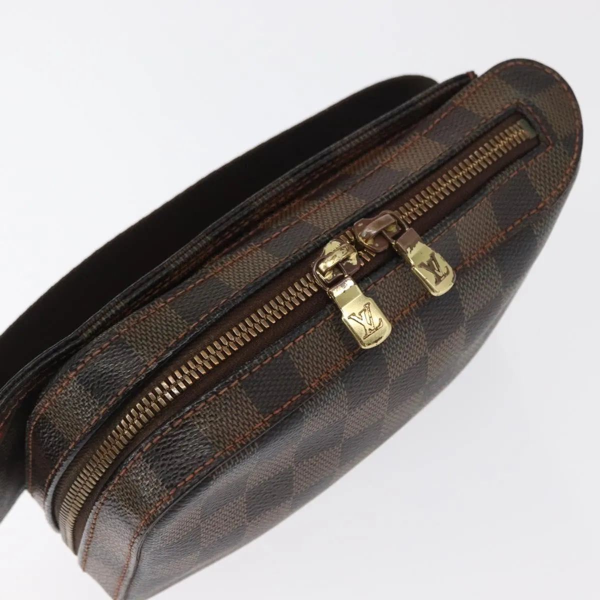Louis Vuitton Geronimos Waist Damier, Brown, Canvas, Shoulder Bag